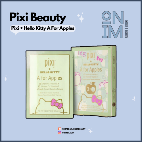 [𝐀𝐮𝐭𝐡-𝐁𝐢𝐥𝐥 𝐔𝐒] Mặt nạ giấy Pixi + Hello Kitty A For Apples - ᴏᴍɪᴍ ʙᴇᴀᴜᴛʏ