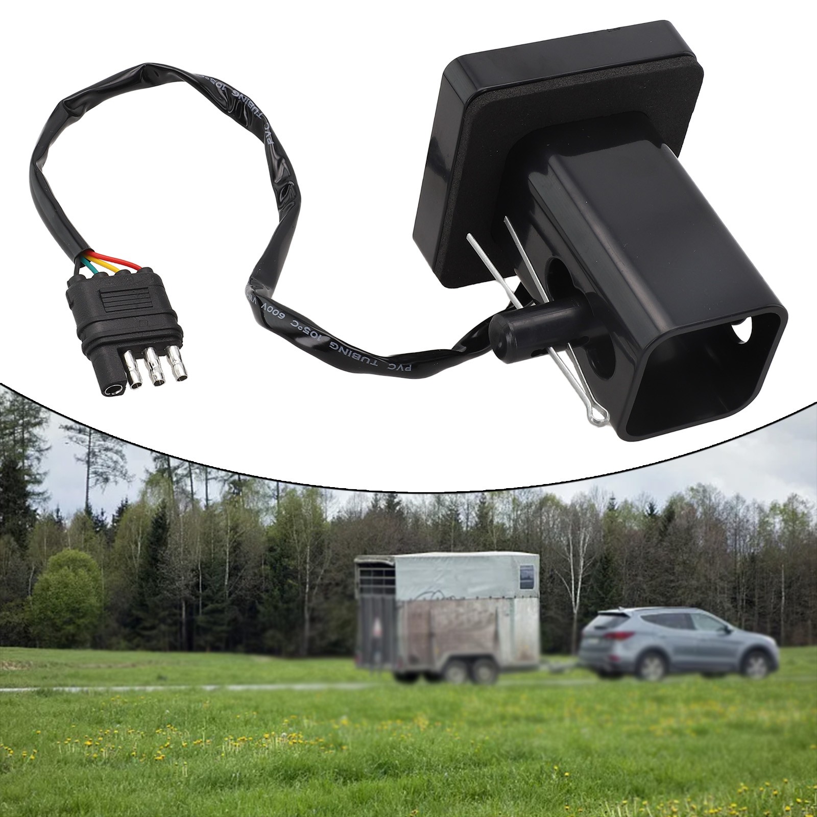 【Eelhoe】 nắp đèn LED Ống thay thế 4 pin ABS cho đèn Led Trailer [phát hành sản phẩm mới] [hàng tồn kho Lớn]