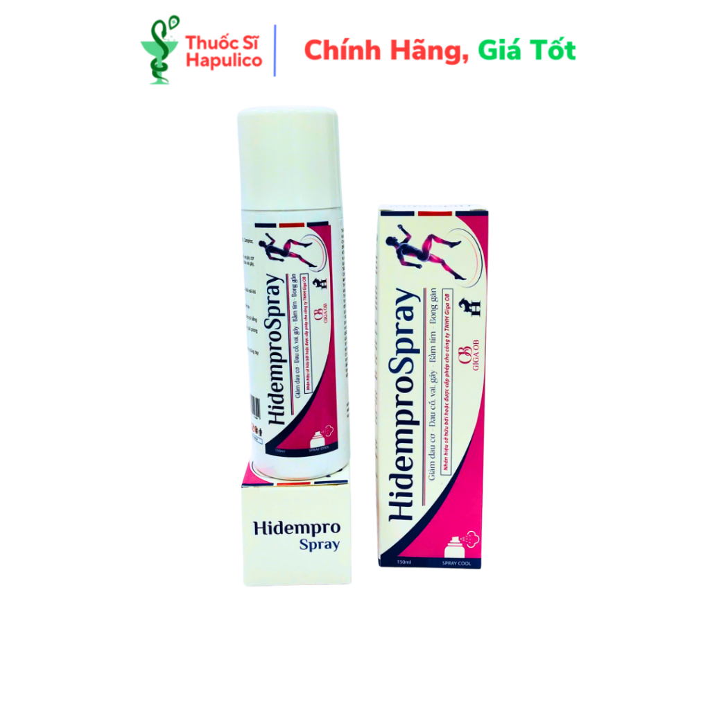 Hidemoro Spray Hỗ Trợ Hỗ Trợ Giảm Đau Khi Tập Luyện, Lao Động, Vận Động Mạnh – Chai 150 ml