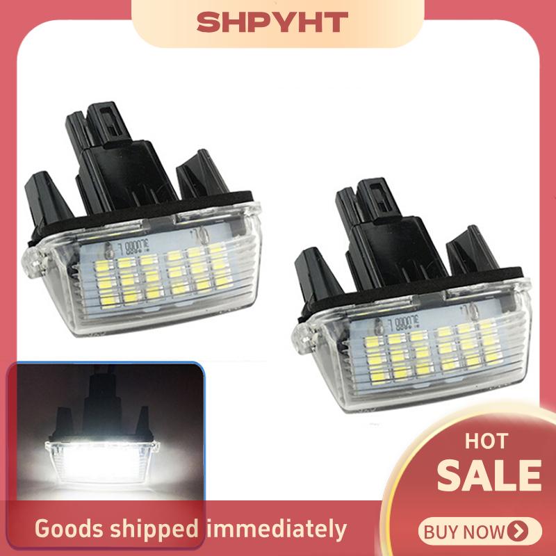 BU🦺🔩🔧 Umedf ไฟส่องป้ายทะเบียน LED สีขาว2ชิ้น,สำหรับ Toyota Camry Yaris Vios Avensis ราคา 134 บาท*ส่งฟรี