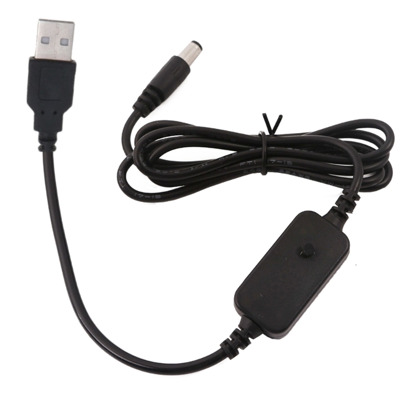 USB DC Cable 5V to DC 9V/12V Male Step-Up Converter Adapter Cable for Camera