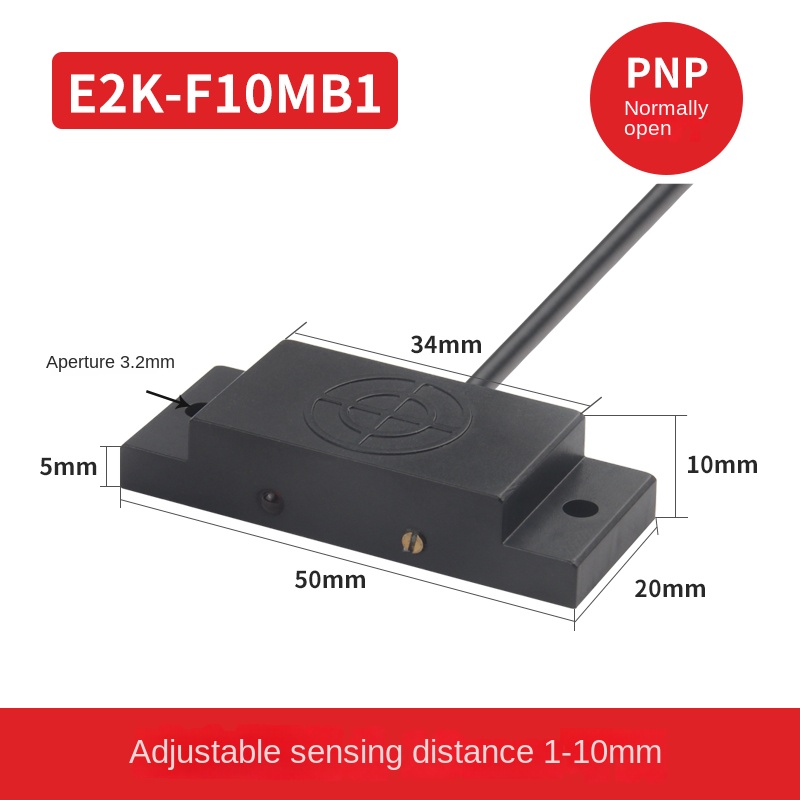 Cảm Biến Điện Dung E2K-F10MC1, NPN/PNP - Phát Hiện Mức Chất Lỏng & Vật Không Kim Loại Chính Xác Cho Tự Động Hóa - E2K-F10MB1