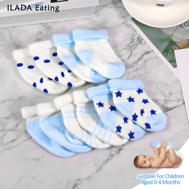 10 đôi vớ trẻ em cotton preemie vớ mềm mại và thoải mái vớ trẻ sơ sinh unisex bé Tất nhãn hiệu Terry ấm đàn hồi cotton vớ Vớ trẻ sơ sinh