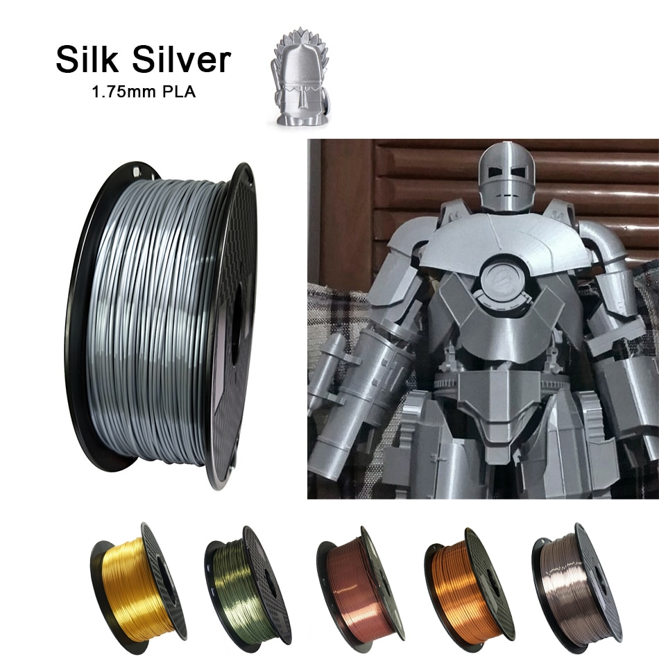 Kalisy Silk Silver Gold Metallic 3D Printer Filament
