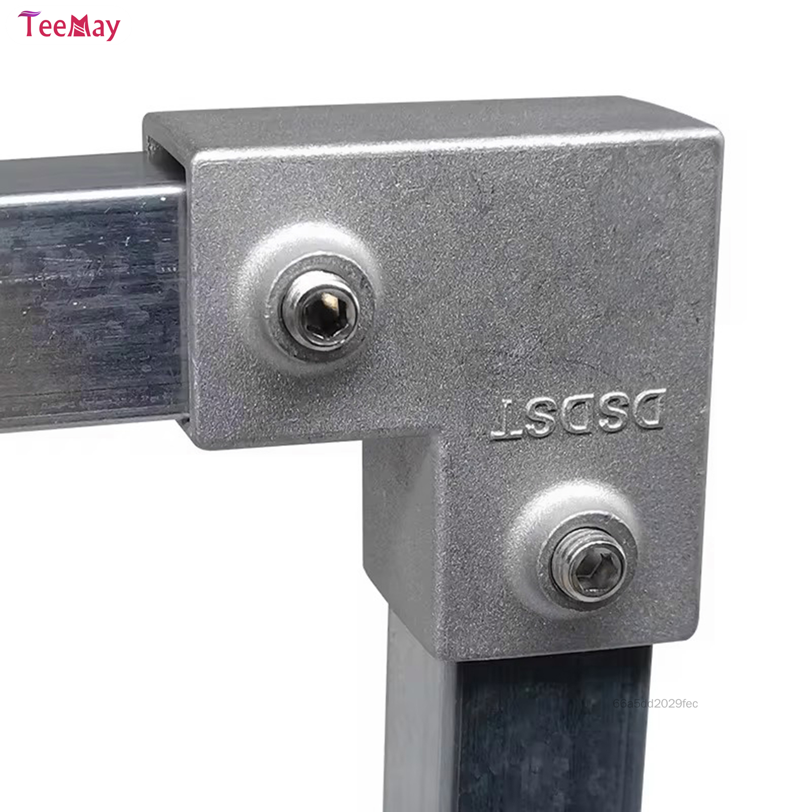 Teemay 3 cách vuông Đầu nối ống 90 độ phù hợp ống vuông kẹp kết nối cho đường ống ăn mặc treo tủ quầ