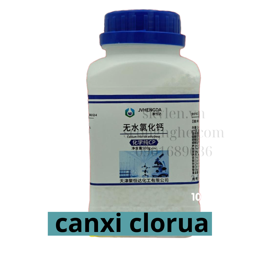 Canxi Clorua CaCl2 Khan Chất Hút Ẩm 500g - Calcium chloride