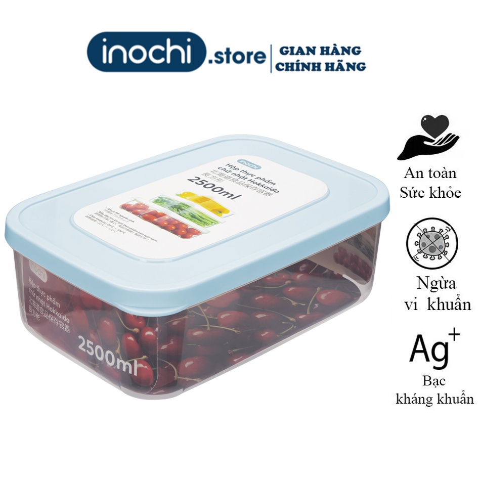 Hộp đựngThực Phẩm Chữ Nhật HOKKAIDO inochi, Hộp đựng thức ăn, (  Size 500ml - Size 2500ml)-Cao Cấp chính hãng Inochi - Xuất Nhật, [inochi.store]
