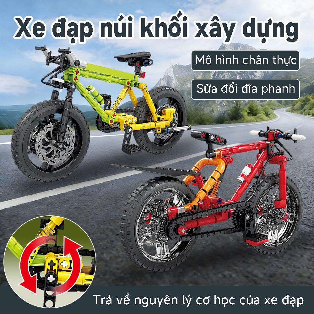phát triển chân thực mô hình cơ khí tư duy xe đạp trẻ em đạp hình khối