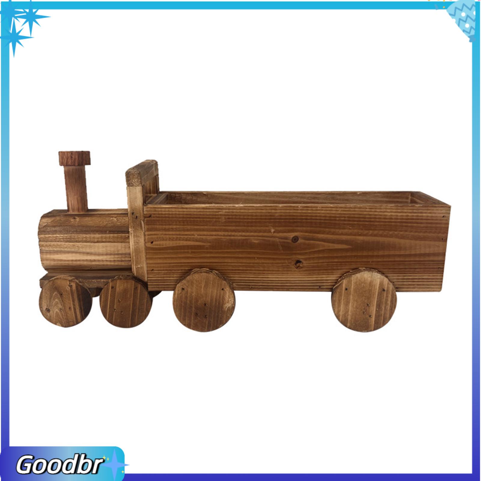 Goodbro lỗ thoát nước chậu hoa Patio Chậu hoa cổ điển chậu hoa gỗ chậu hoa cho nhà trang trí sân vườn mộc mạc người trồng cây cảnh với lỗ thoát nước cho Patio ban công Yêu thích