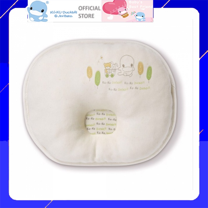 Gối lõm chống méo đầu cho bé mới sinh bằng vải organic kuku ku2052