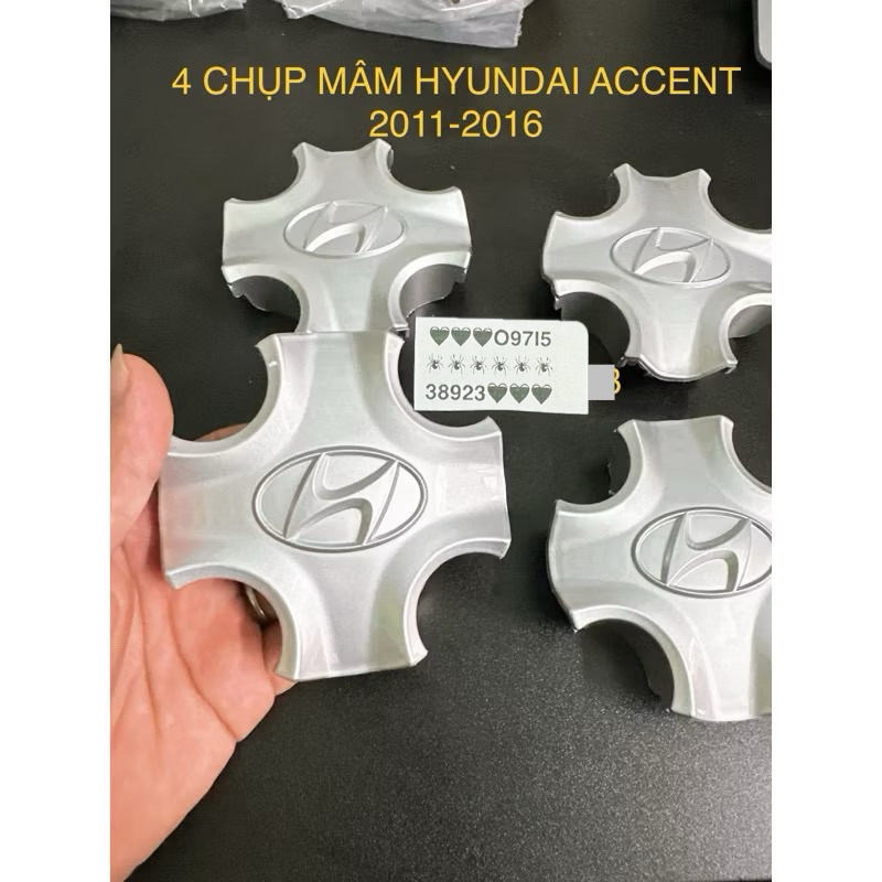 BỘ 4 CHỤP MÂM HYUNDAI ACCENT 2011-2016 giá rẻ
