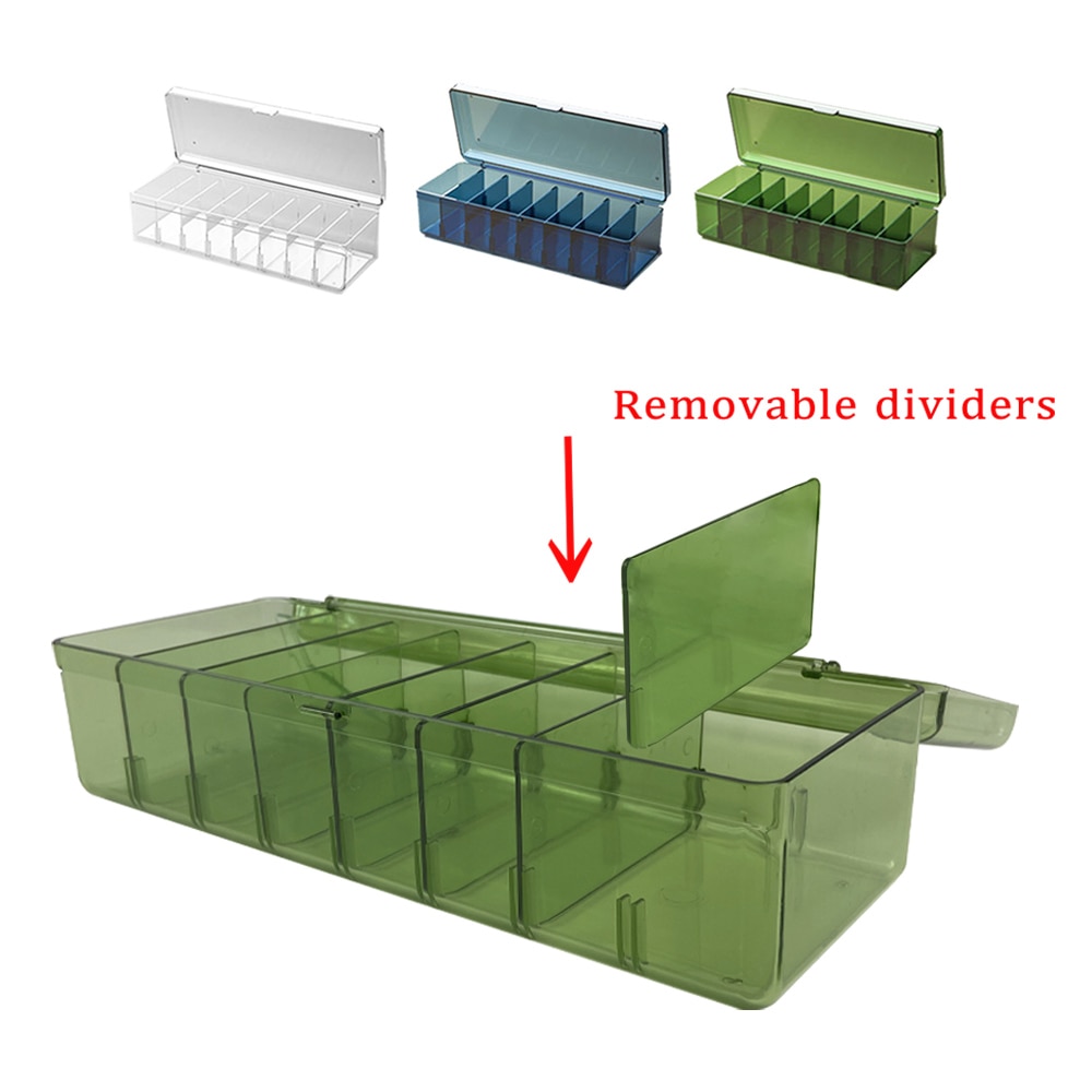 Trong suốt Hot giao dịch Hộp bài dung tích lớn container PKM/mtg/ygo tổ chức Lưu trữ thu thẻ bài chơi game trường hợp qsv