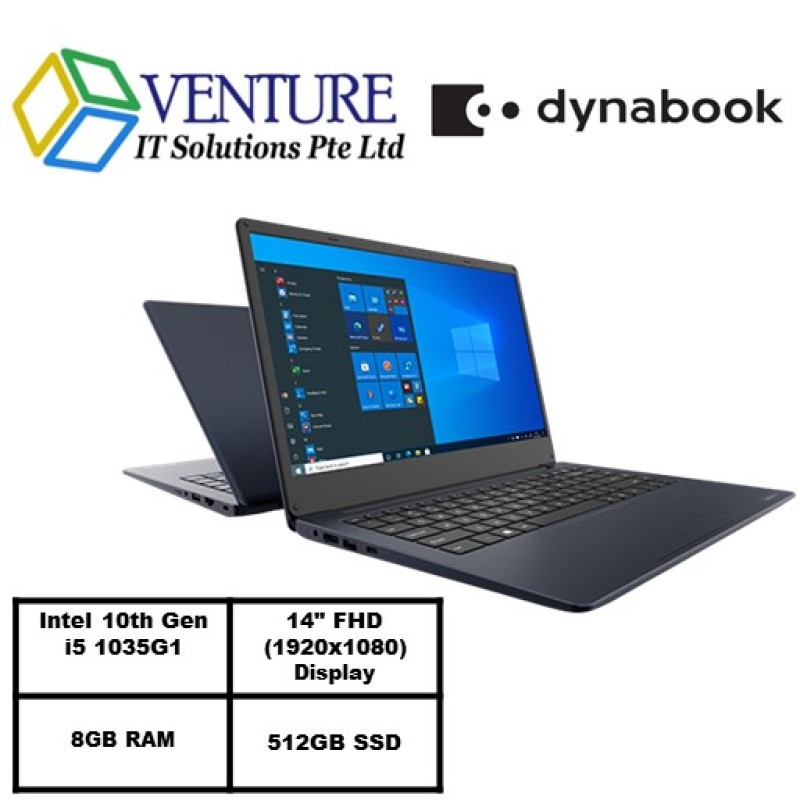 Dynabook Satellite Pro C40-Intel® Core™ i5-1035G1/Win 10 Home/8GB RAM/512GB SSD/14.0 FHD 1920 x 1080/1 Yr Warranty