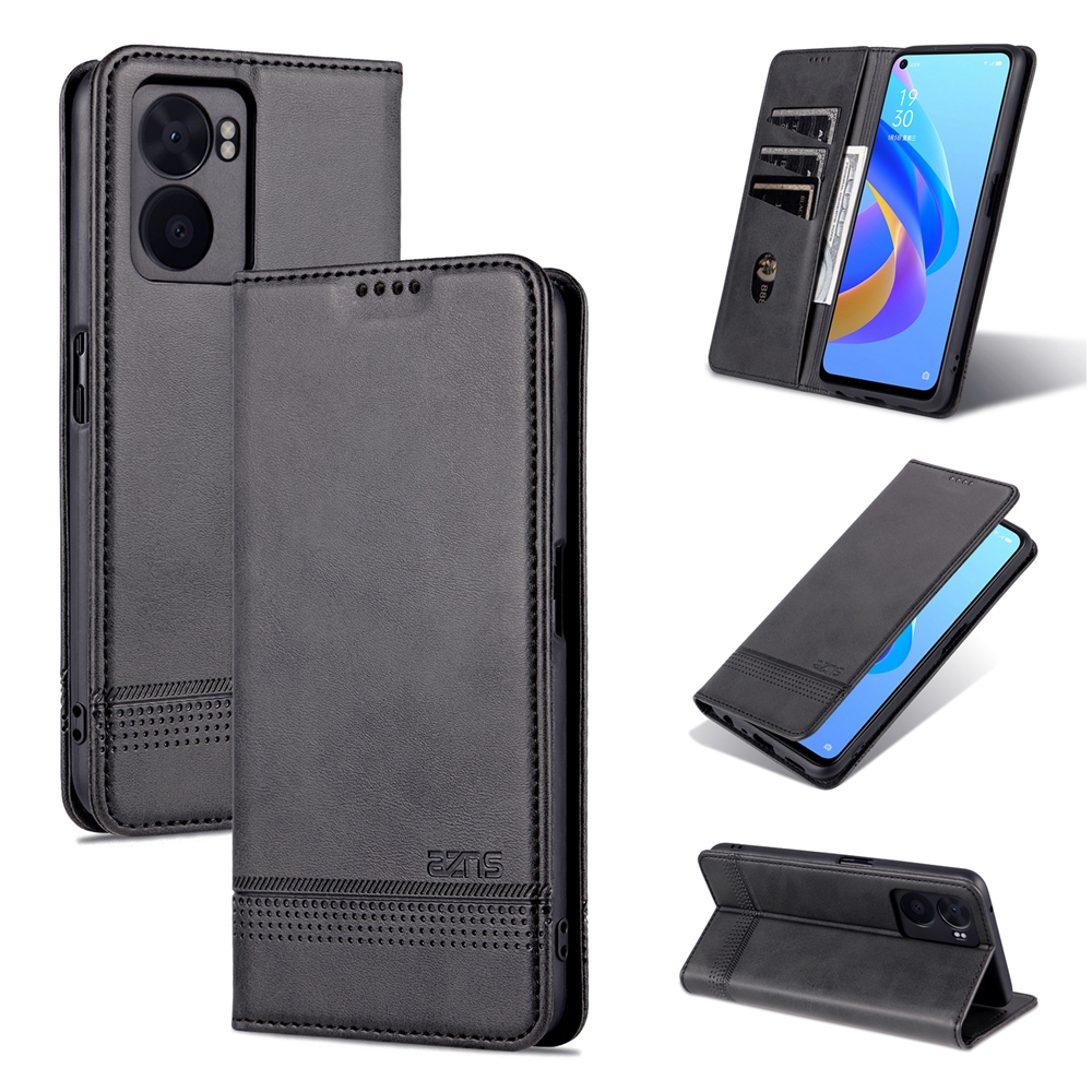 Vỏ điện thoại chống sốc cho Oppo A17 a17k A98 A78 A57 A77 a57s a77s A55 A95 A76 A96 A54 A74 A94 A16 a16s a16k A15 a15s A53 A31 A5 A9 2020 A52 A92 vỏ Nắp gập Có Khe Cắm Thẻ Ví da từ tính