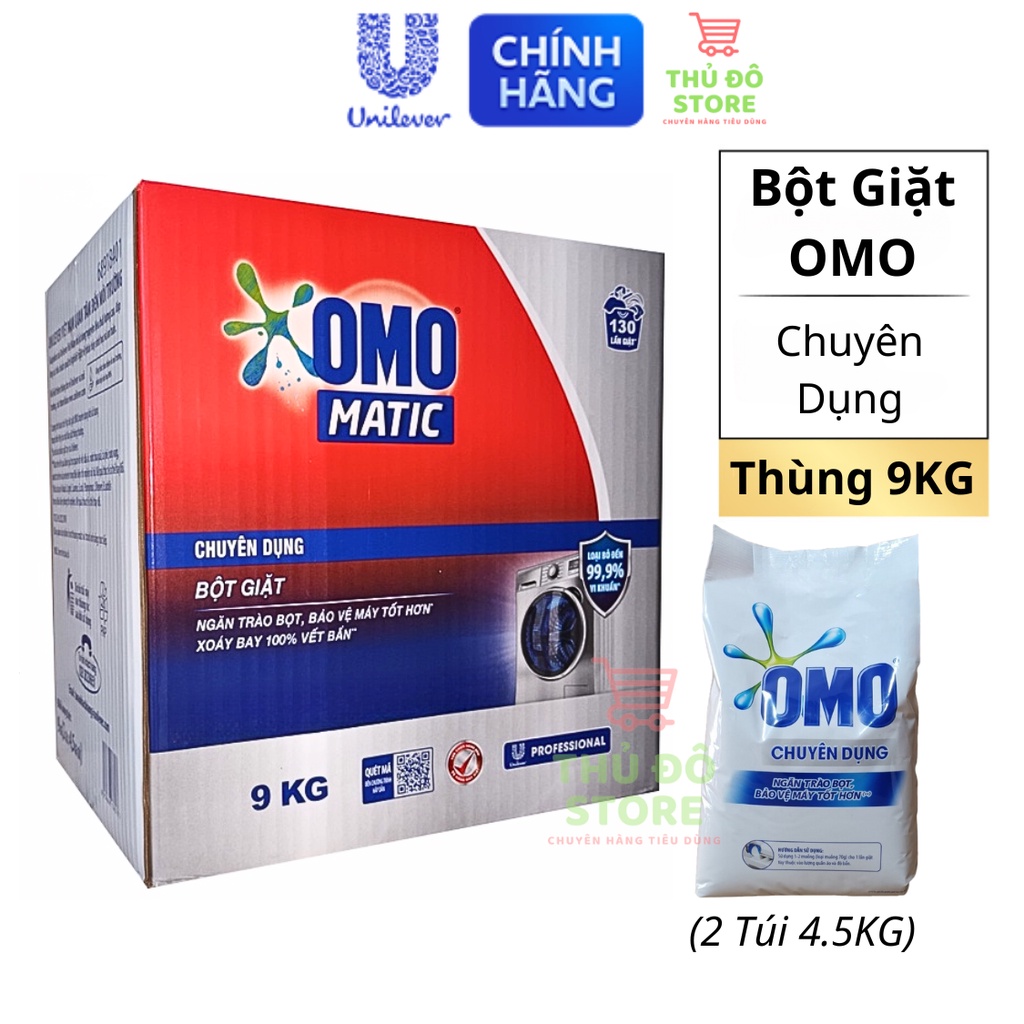 Bột Giặt OMO Matic Chuyên Dụng - Thùng 9KG
