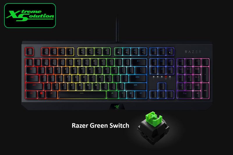 Razer Blackwidow Gaming Mechanical Keyboard Razer Green Switches Only Singapore