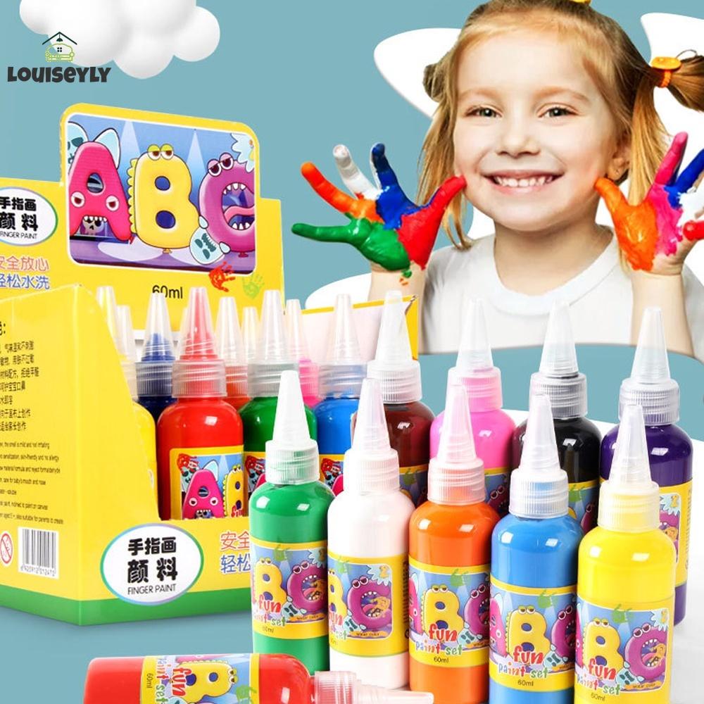 สีน้ำล้างออกได้ สีน้ำ สีน้ำปลอดภัย สีน้ำเข้มข้น 12 สี ปลอดสารพิษ สีโปสเตอร์ สีน้ำสำหรับเด็ก สีน้ำล้างได้