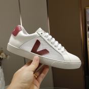 Veja Leather White Couple Shoes, 2023 Collection (Large Size)