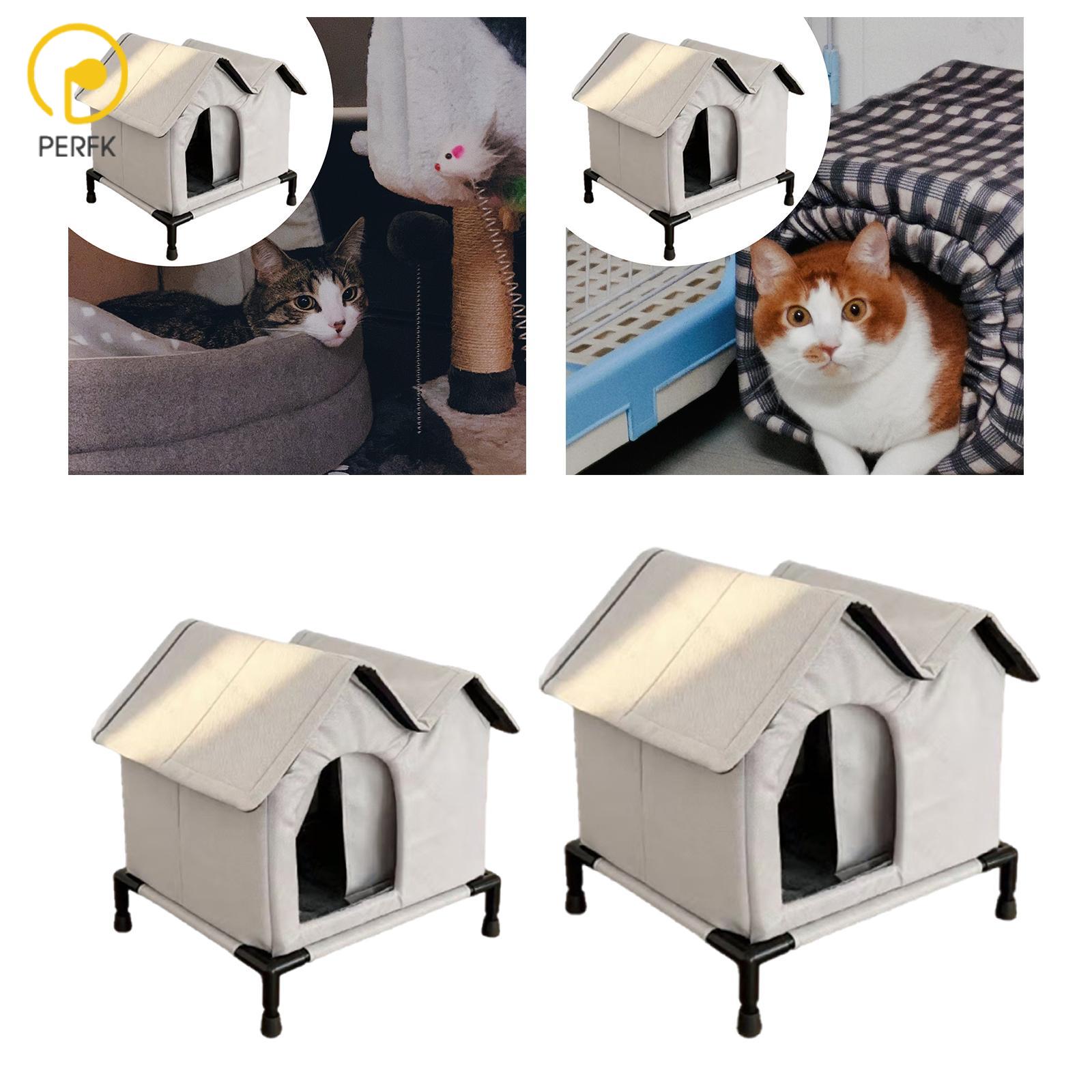 Homeless Pet Tent House Cat Shelter Warm Rainproof Portable Homeless Kitten House for Community Outside Porch Backyard Barn ราคา 3,456 บาท*ส่งฟรี