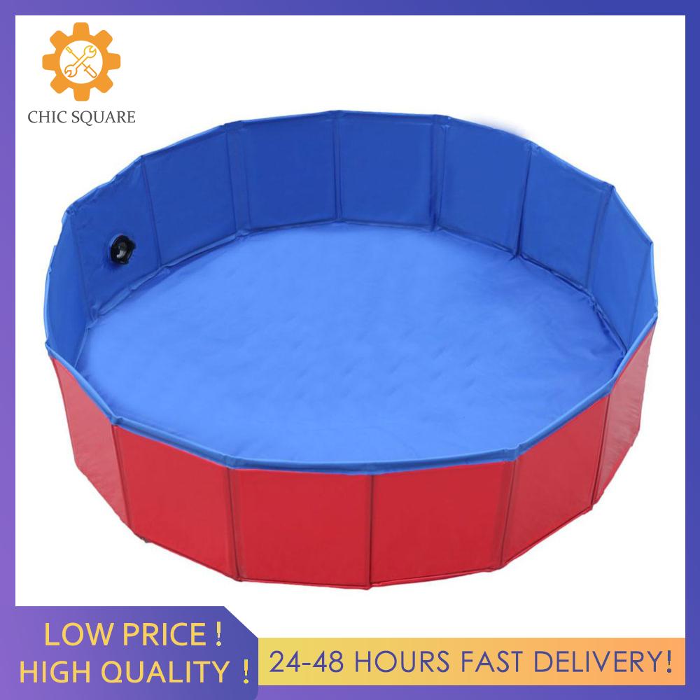 【New Arrival】 Foldable Portable Pool Collapsible Pet Wading Pool Pet Bathing Tub for Pets Dogs Cats and Kids