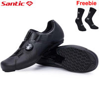 Santic Cycling Shoes Men Women Non-Locking Flat Casual Breathable Outdoor Sports MTB Road Bike Sneakers