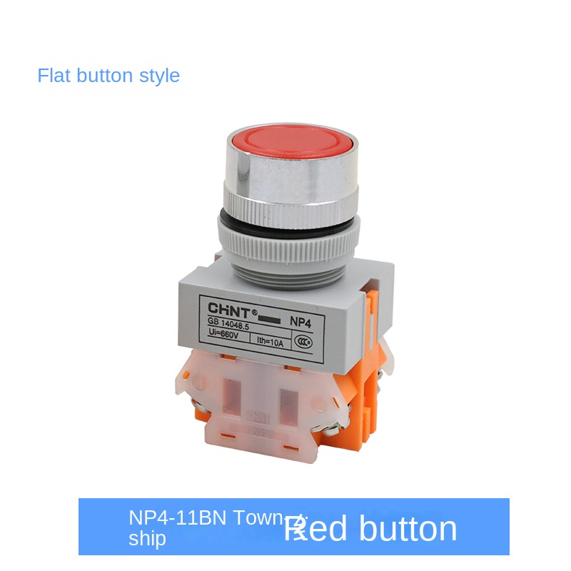 Nút Nhấn NP4-11BN Đỏ nhả | Tự Phục Hồi NP4-11BN/NP4-11BNZS/NP4-11ZS/NP4-11M/NP4-11DN/NP4-11DZS/NP4-11X/NP4-20X 22mm CHINT – Điều Khiểm Chính Xác
