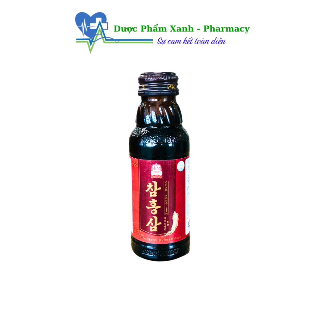 Nước Uống Hồng Sâm 6 Năm Tuổi CHAM HONG SAM (Hàn Quốc) – Lọ 100 ml