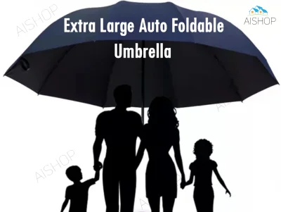 [SG Seller] Extra Large Foldable Umbrella one button open close automatic Windproof Umbrella