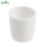 Dolity เบ้าหลอมเซรามิกอะลูมินา10มล. จานทำจากทองเงินและทองแดงหลอม