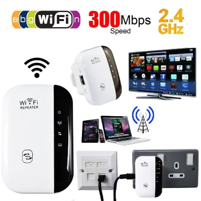 [SG Seller]Truslink SG Plug Wireless WiFi Repeater Signal Amplifier 802.11N/B/G Wi-fi Range Extender 300Mbps Signal Boosters Repetidor Wifi Wps Encryption WiFi Range Extender Booster 300Mbps Wireless WiFi Repeater