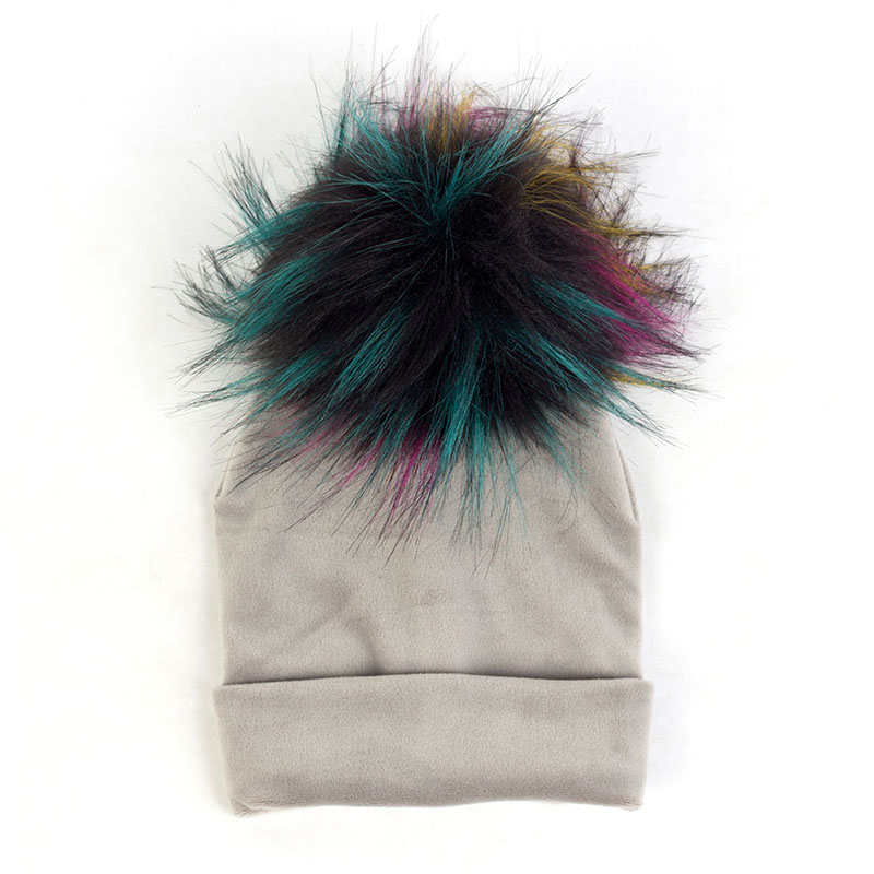 Nbhgy geebro mùa đông warme chế độ niedlichen bé mädchen jungen Samt Beanie hüte Ins solide Weichen diken flanell Babys Kinder giả pelz Pom Pom Túp lều mkjiu