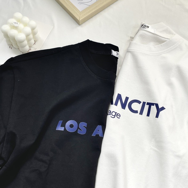 Áo thun 3158 form rộng mẫu "URBANCITY" "LOS ANGELES"