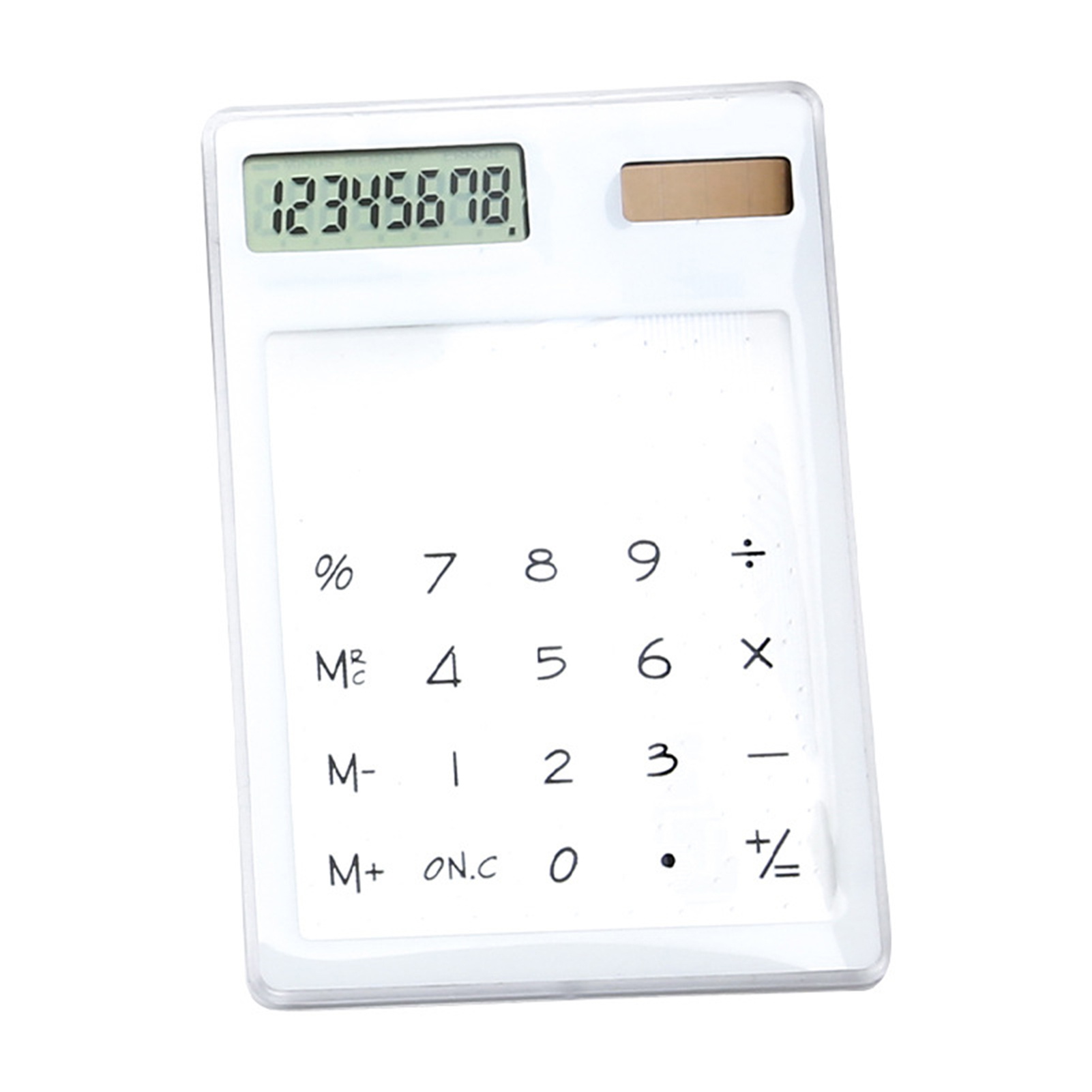 Aixuexi Transparent Calculator High-quality Abs Plastic Calculator Transparent 8-digit Solar Power Calculator – Portable Durable Perfect for Home School Office Use in Asia