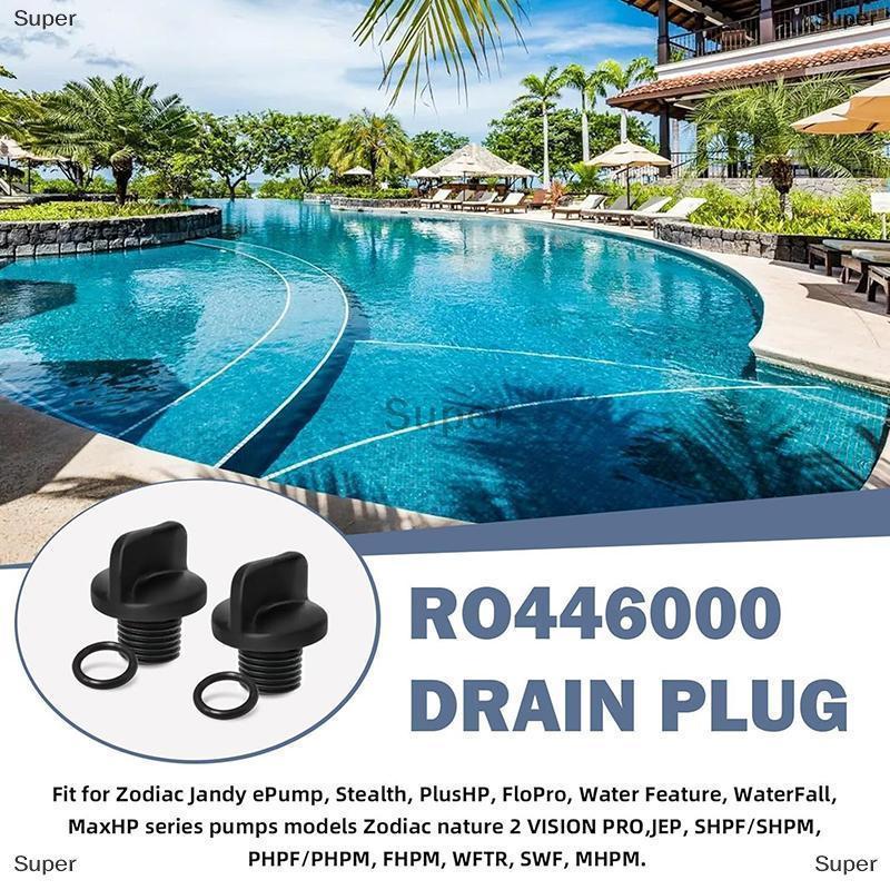 Super ที่อุดท่อระบายน้ำสำหรับเครื่องทำสปาในสระว่ายน้ำตัวกรองสำหรับ jandy ปั๊มสูบน้ำสำหรับระบายน้ำปลั๊ก O แหวน ราคา 97 บาท*ส่งฟรี