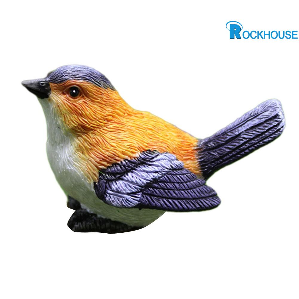 【BYPL】 Unique Small Bird Ornaments in Resin for Miniature Garden and For Nest Displays In Stock ราคา 60 บาท*ส่งฟรี