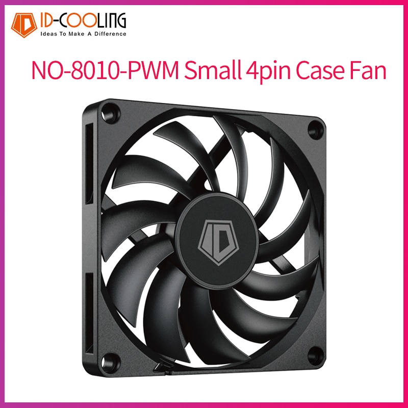 2pcs NO-8010-PWM 2pcs NO-8010-PWM id-làm mát NO-8010-PWM nhỏ 4pin trường hợp Fan 8cm siêu mỏng fan h