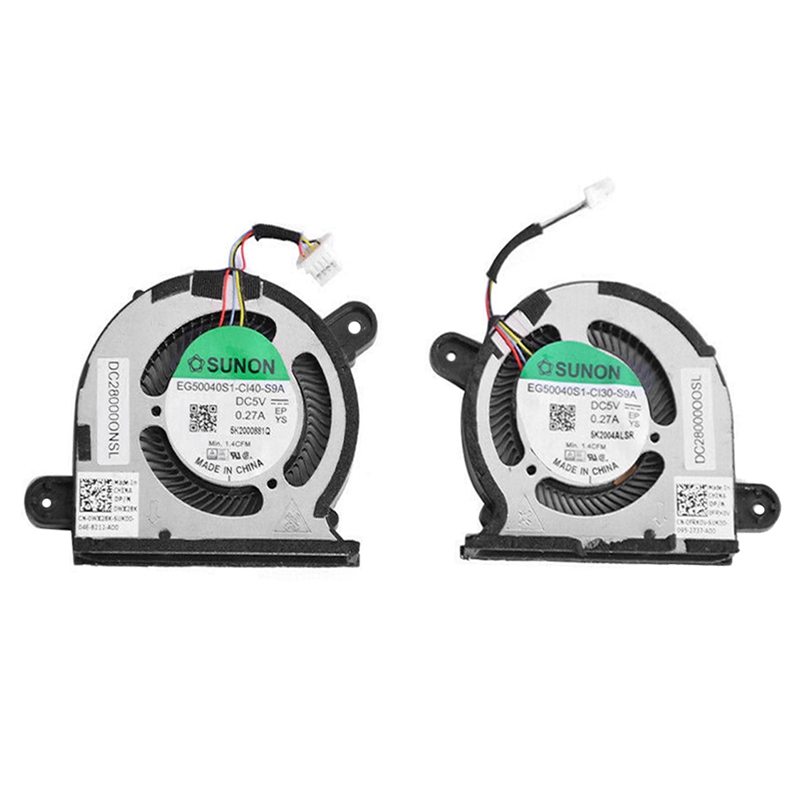 (c g k 2pcs cpu gpu cooling fan xps 2020 13 9300 cpu cooling fan 0frk0v 0wx28k eg50040s1-ci30-s9a radiator fans