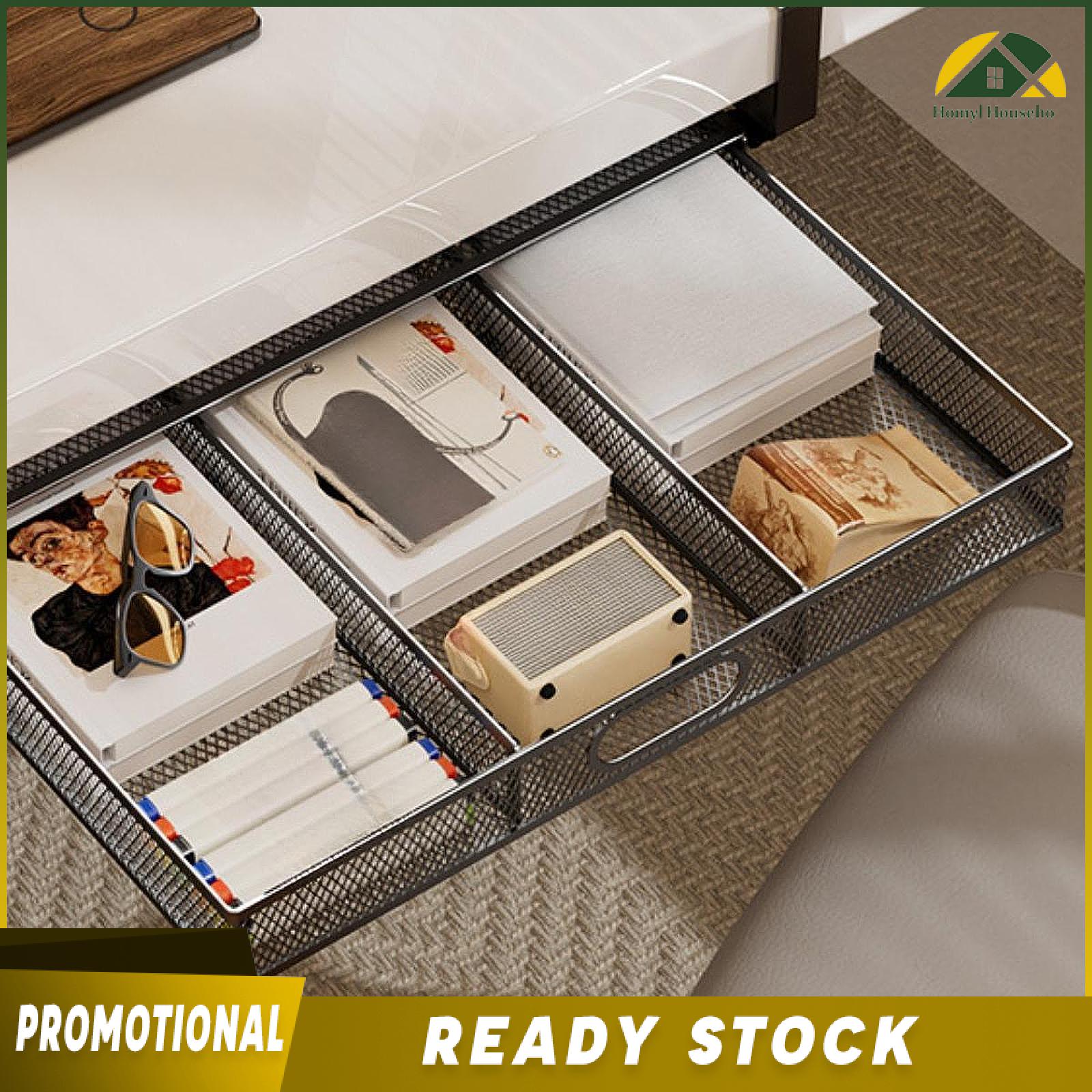Homyl Dưới Bàn Ngăn Kéo Giỏ Trượt ra Khay giá để hồ sơ dung tích lớn kệ lưu trữ Bàn Treo Ngăn Kéo Cho Máy Tính Để Bàn Văn Phòng Nhà