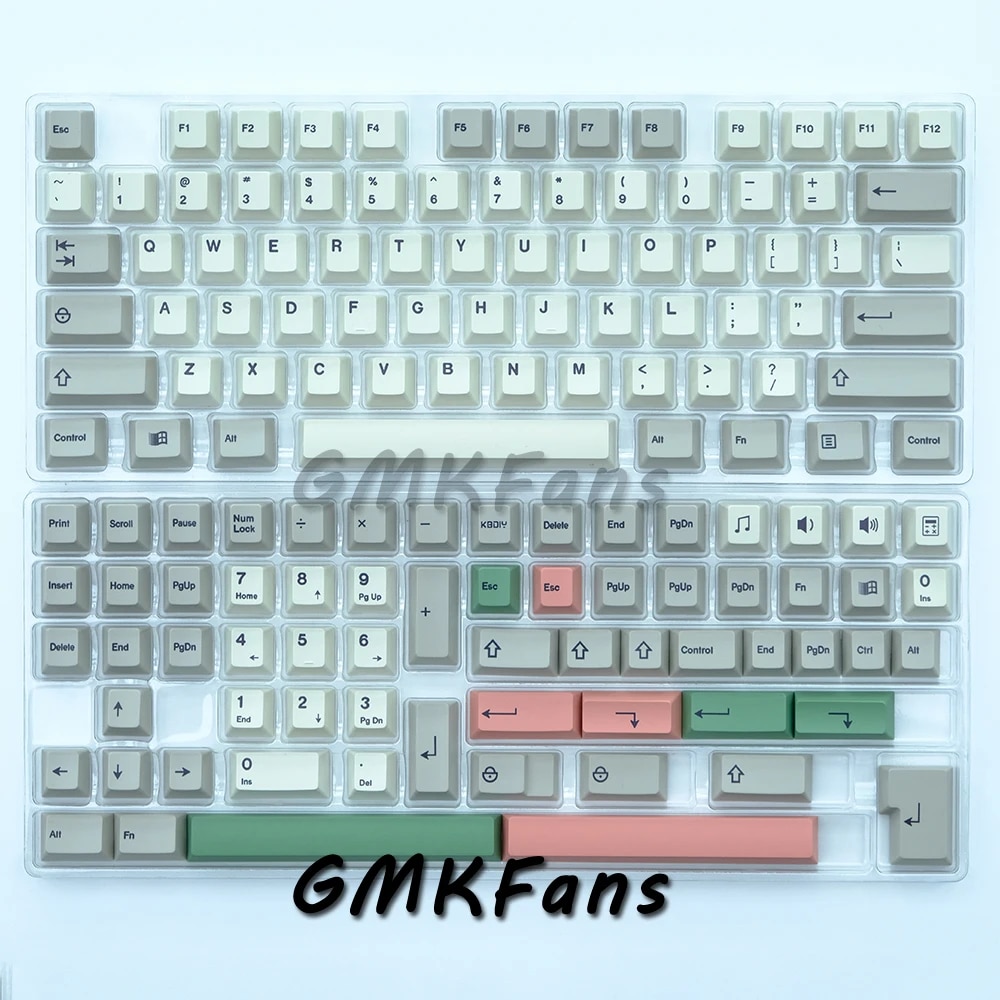 Gmkfans GMK 9009 Keycap Retro Cherry hồ sơ PBT ISO Keycaps 134 phím/Bộ cho bàn phím cơ tự làm tùy ch