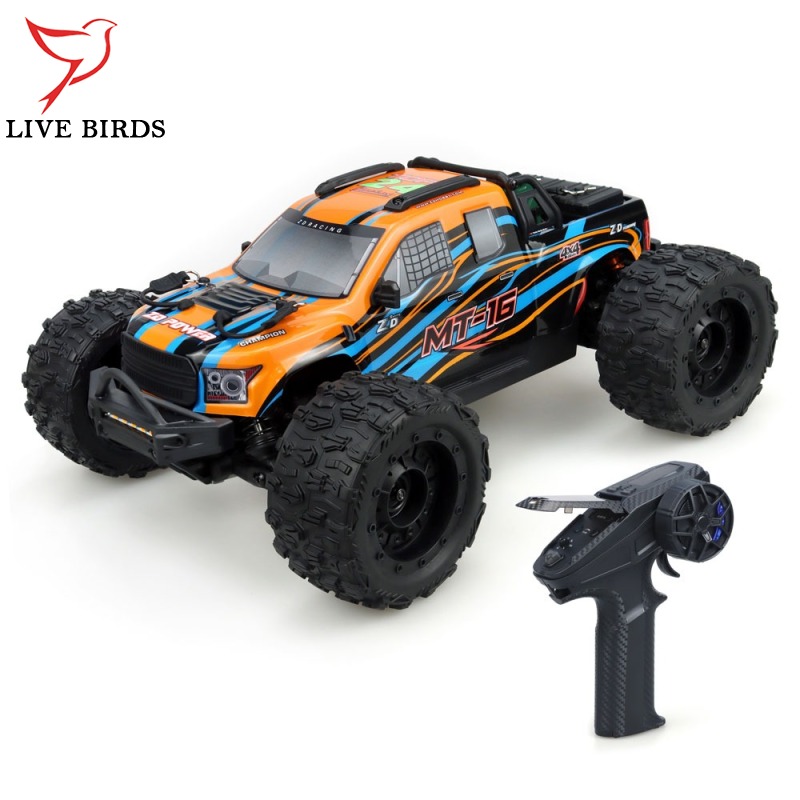 1:16 Scale Brushless RC Car 2.4G 4WD 80 KM/H High Speed Remote Control Car Off-Road RC Truck With LED Lights Gifts For Kids ราคา 3,549 บาท*ส่งฟรี