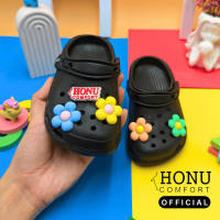 Cute Flower Floral Sandals Clogs Flat Slippers For Kids Baby Girls with Jibbitzs