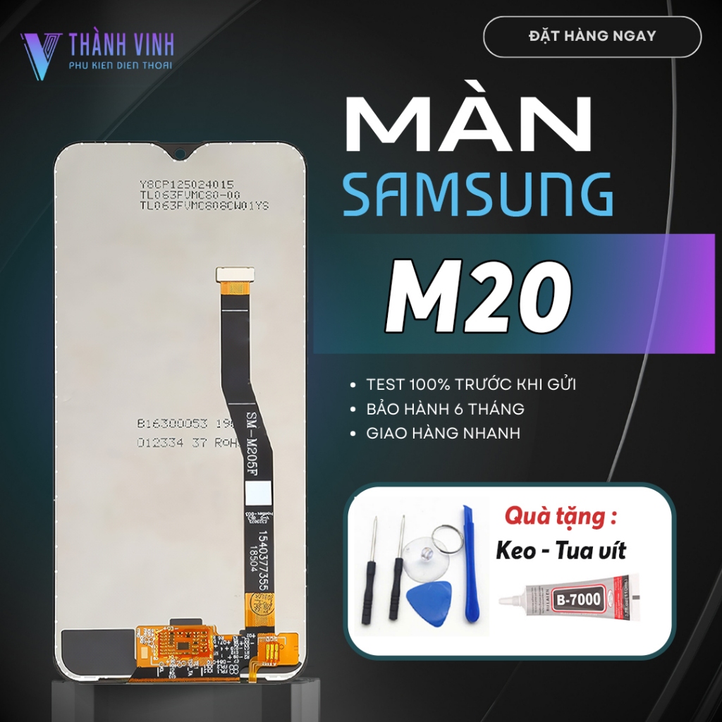 Samsung M20 Phone Screen - High Quality, Comes with Adhesive & Repair Kit