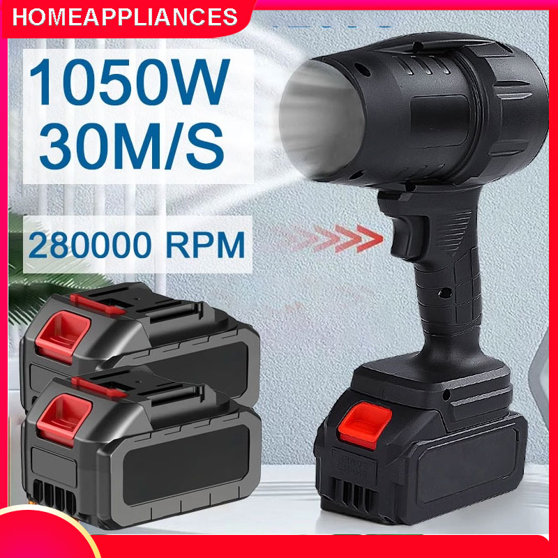  Máy thổi bụi 28000rpm,máy thổi khí cầm tay ,máy thổi gió phản lực quạt turbo siêu công suất lớn 1050W đa năng 