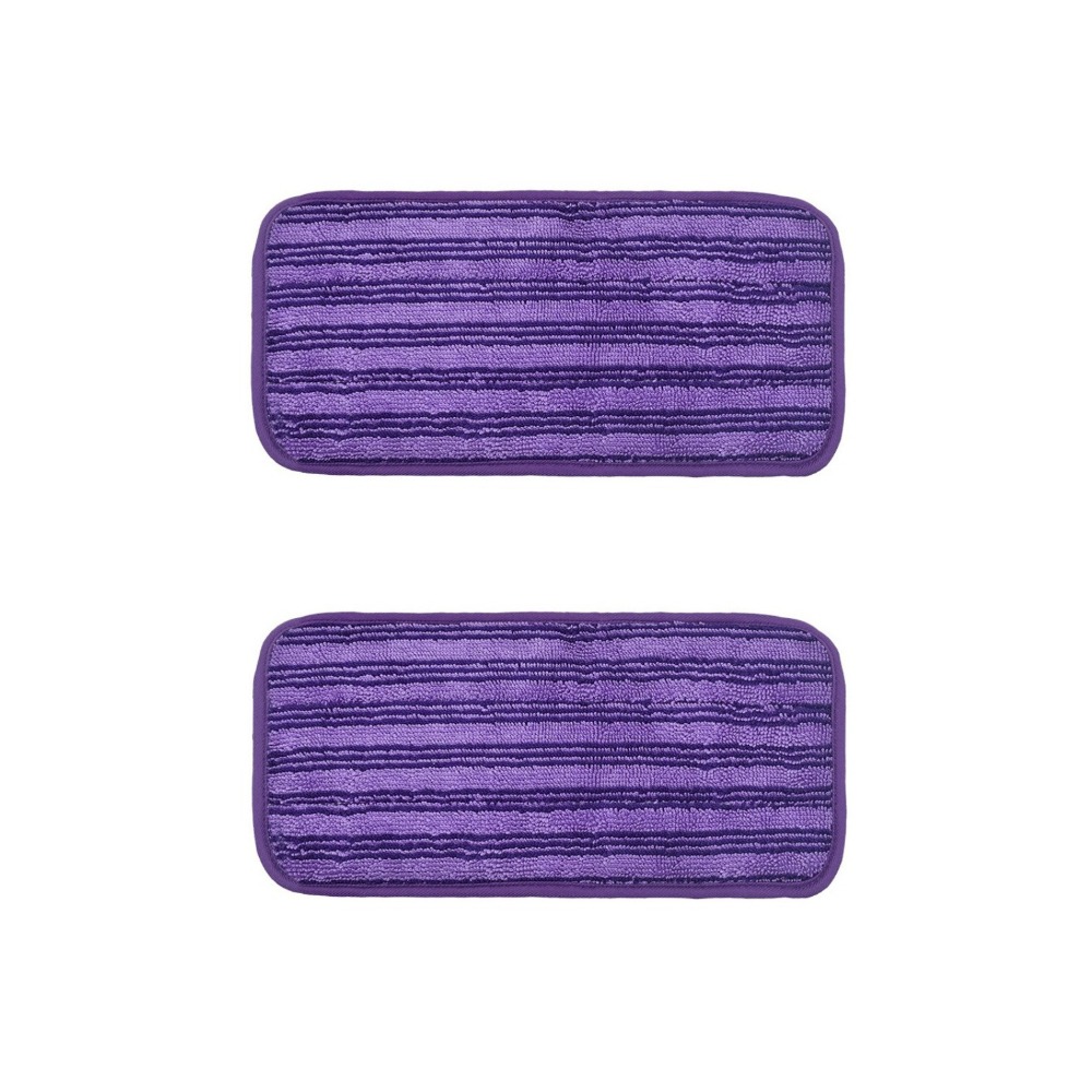 SQUAD 2 pieces Đa năng Khăn lau microfiber Thấm hút Có thể giặt Miếng lau nhà tái sử dụng Chổi lau nhà Giặt ủi ướt và khô Bộ thay thế đệm sàn Vệ sinh gia đình - 3