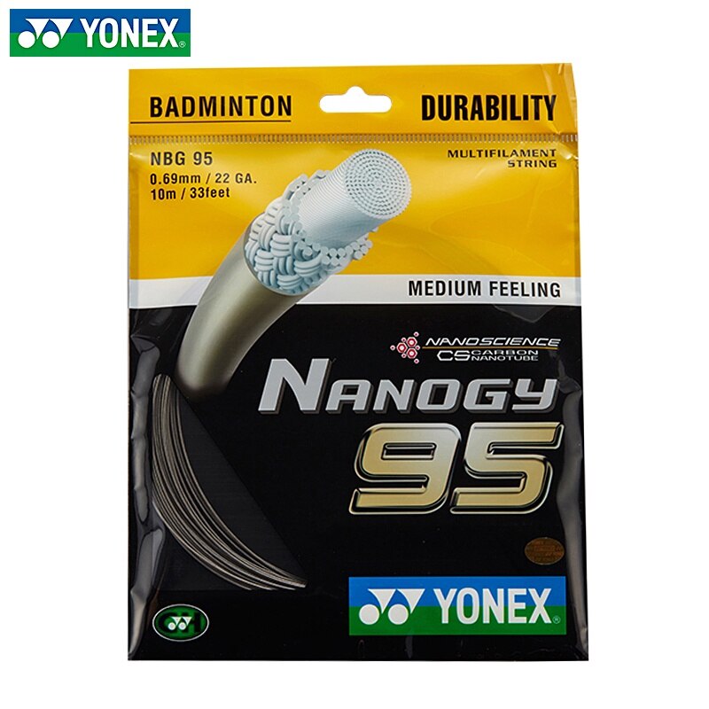 Yonex cầu lông ST Yonex bg95 (0.69mm) nbg95 VỢT CẦU LÔNG ST bg95 Nanogy cho cảm giác trung bình