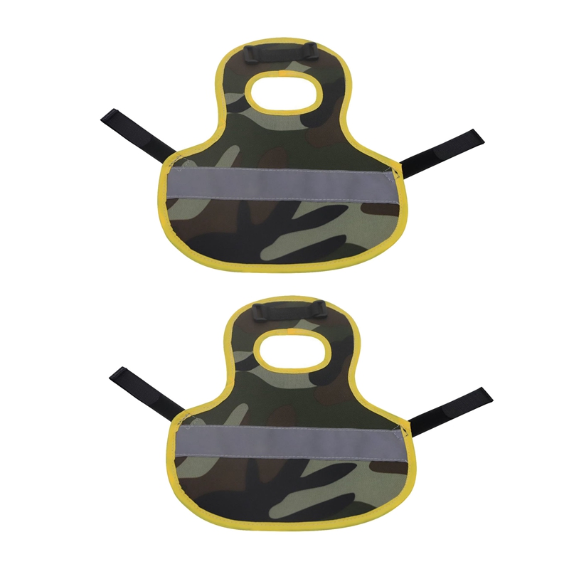 2Pcs Hen Reflective Vest Adjustable Chicken Chest Back Night Protective Clothing Chicken Saddle Protection Bracket