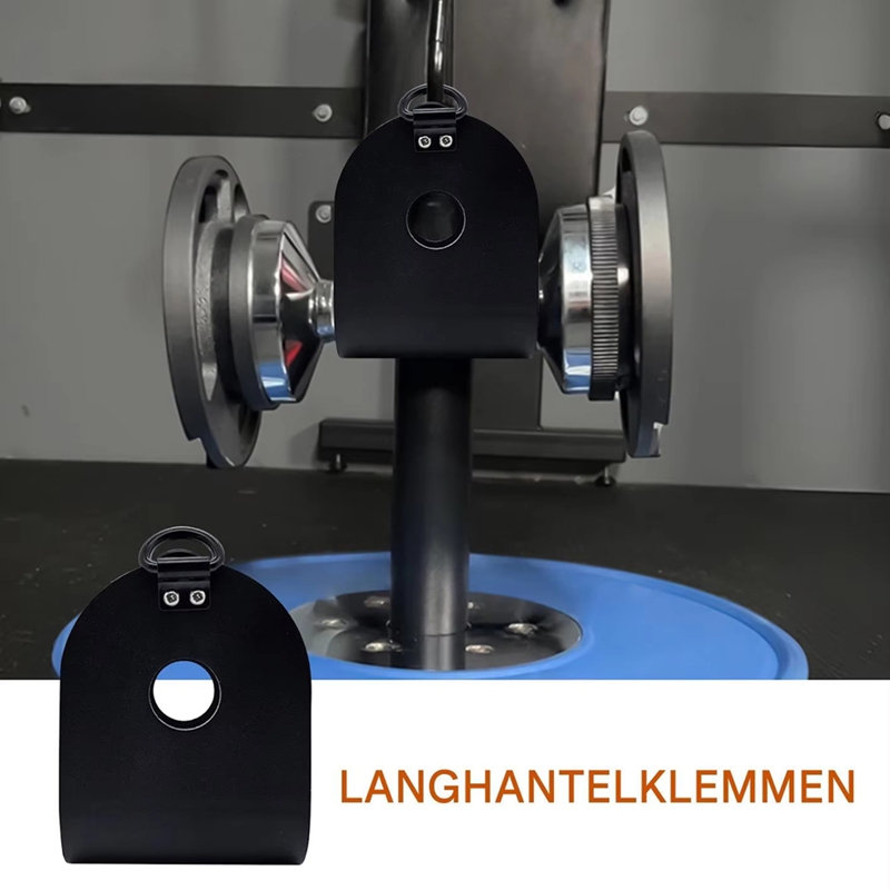 U-Shaped Barbell Clip with for DUMBBELL Adapter, T-Bar Row Grip, Dumbbell Hook, Dip Belt Squat Attac