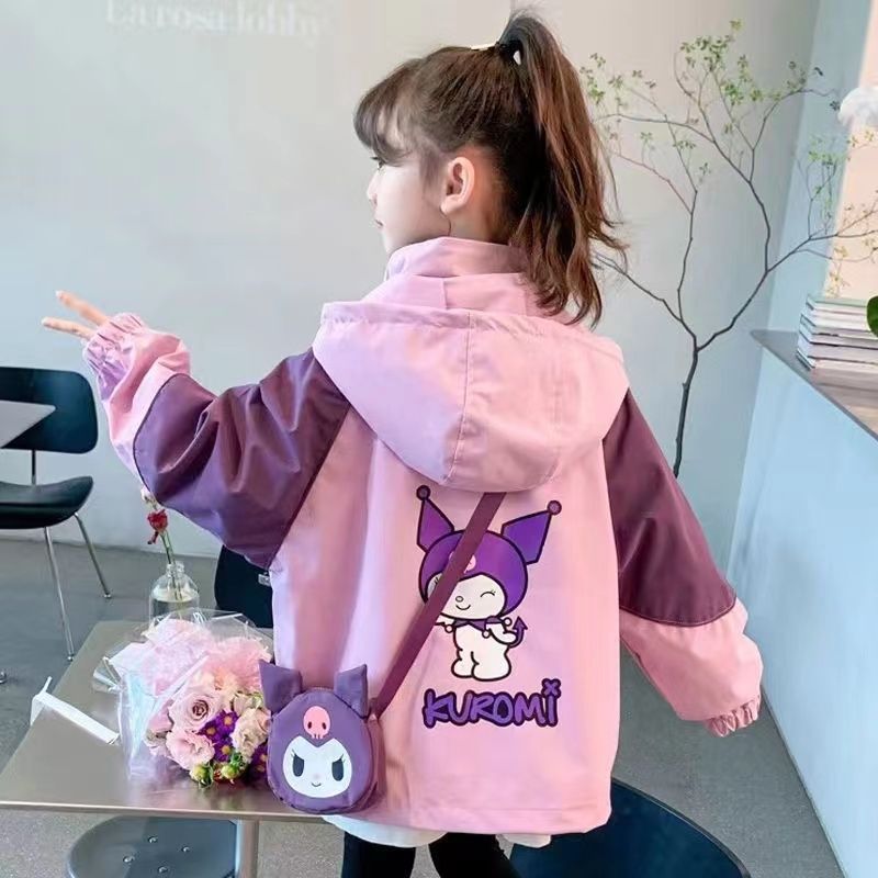NW áo khoác trẻ em áo hoodie kuromi cho bé gái quần áo mùa đông áo khoác trẻ em áo khoác bé gái áo k