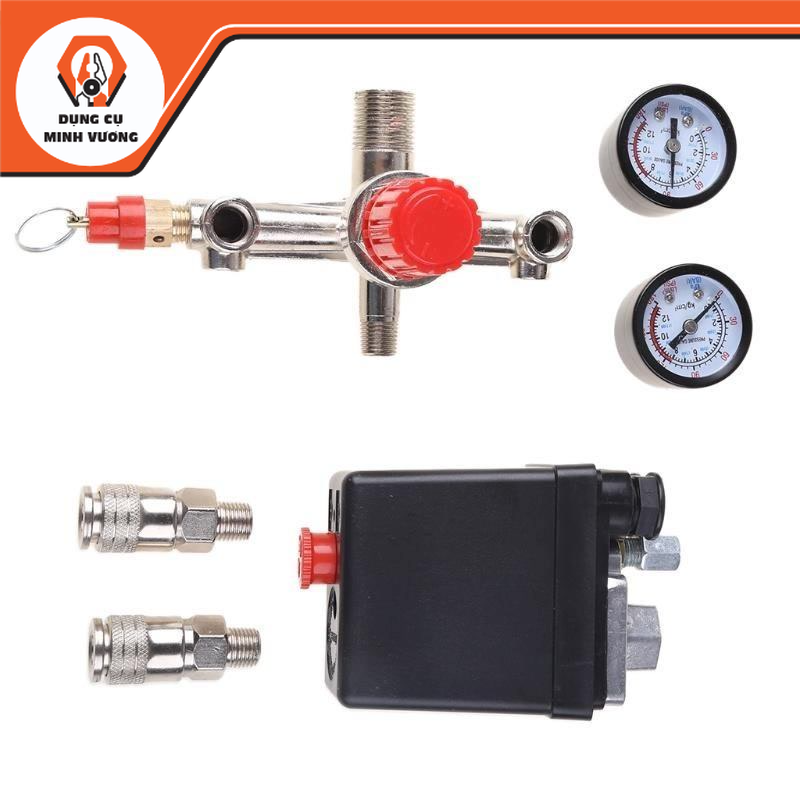 Công Tắc Điều Khiển Áp Suất Không Khí Cho Van 0 5-1 25MPa _ [Dụng Cụ Minh Vương]