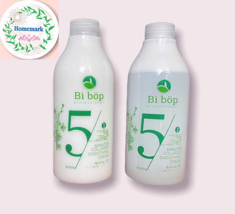 CHÍNH HÃNG Thuốc Uốn Lạnh Bibop Mới 800mlx2 sóng căng, đẩy sóng _ homemark